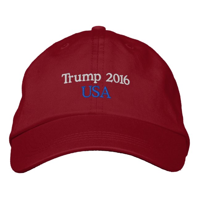BRODÉE CASQUETTE TRUMP 2016 USA (Devant)