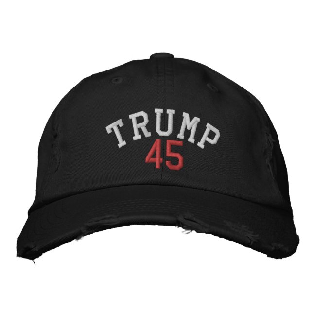 BRODÉE CASQUETTE TRUMP 45 CHINO TWILL (Devant)
