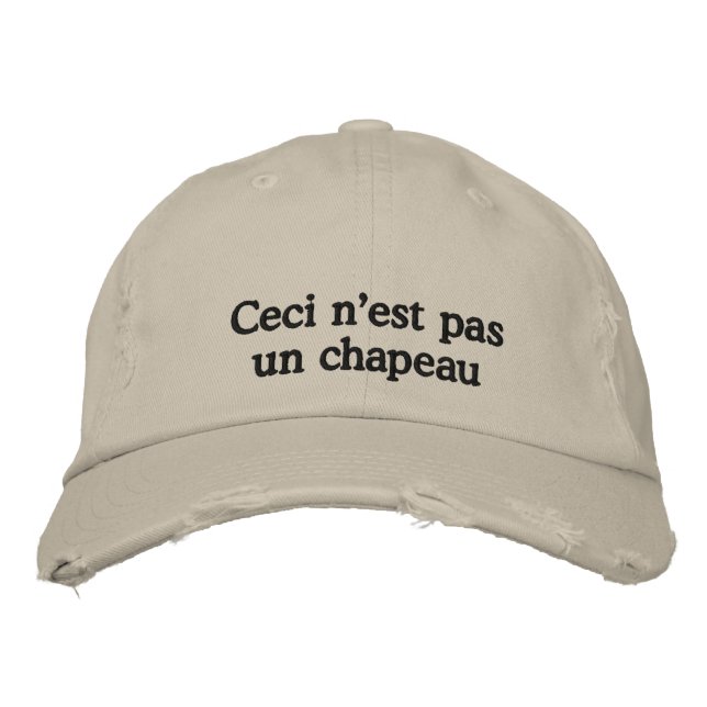 Brodée Ce n'est pas un Casquette (Devant)