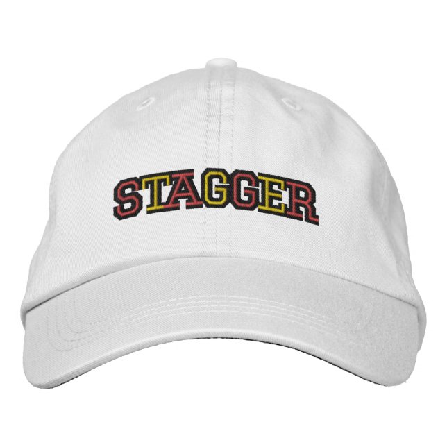 Brodée Chancelez le casquette réglable blanc unisexe (Devant)