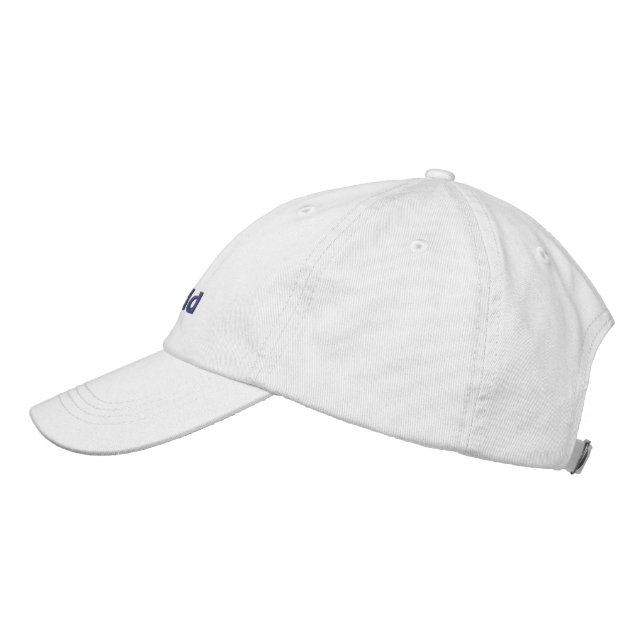 Brodée Chasser le soleil avec un Casquette blanc (Gauche)