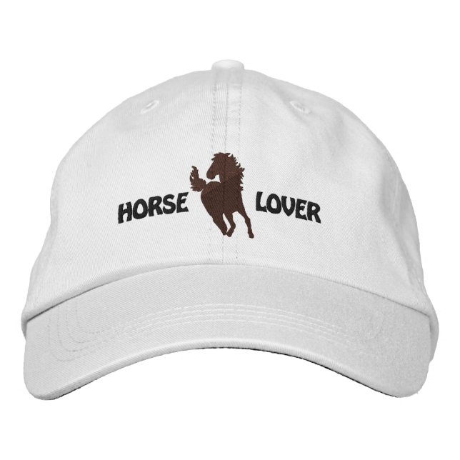Brodée Cheval Lover Casquette brodé - Différents styles d (Devant)