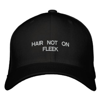 Brodée Cheveux non sur le Casquette de baseball à poil