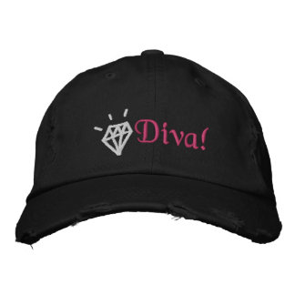 Brodée chic bling diamant diva brodé casquette