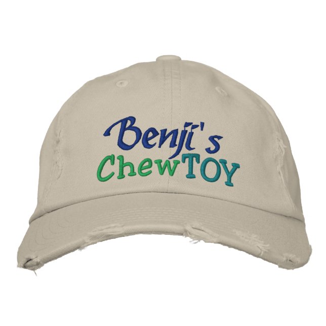 Brodée Chien Chew Toy Casquette par SRF (Devant)