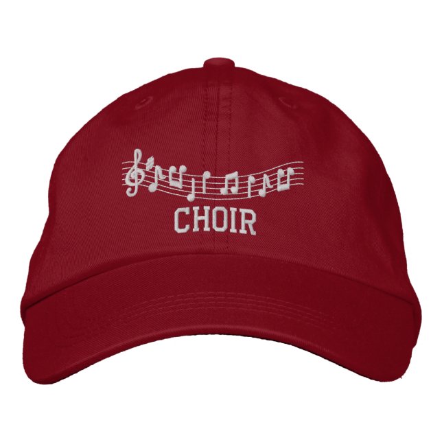 Brodée Choir Musique brodé Casquette (Devant)