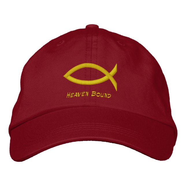 Brodée Christian Fish brodé Casquette de baseball (Devant)