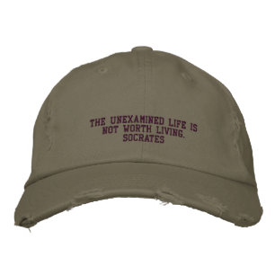 Brodée Citation Socrates - CASQUETTE