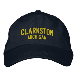 Brodée Clarkston Michigan Casquette de baseball brodé