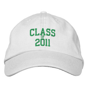 Brodée Classe de Casquette de baseball blanc brodé vert 2