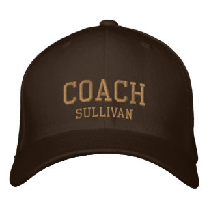 Brodée Coach Nom personnalisé Casquette brodé - Brown & O