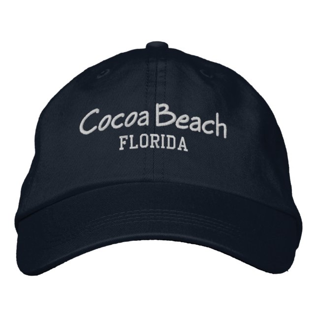 Brodée Cocoa Beach Floride Casquette de baseball brodé (Devant)