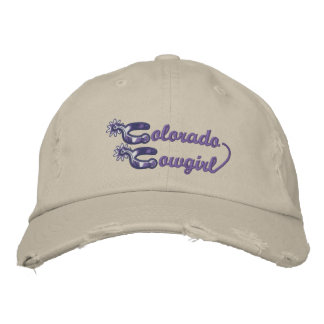 Brodée Colorado Cowgirl casquette brodé