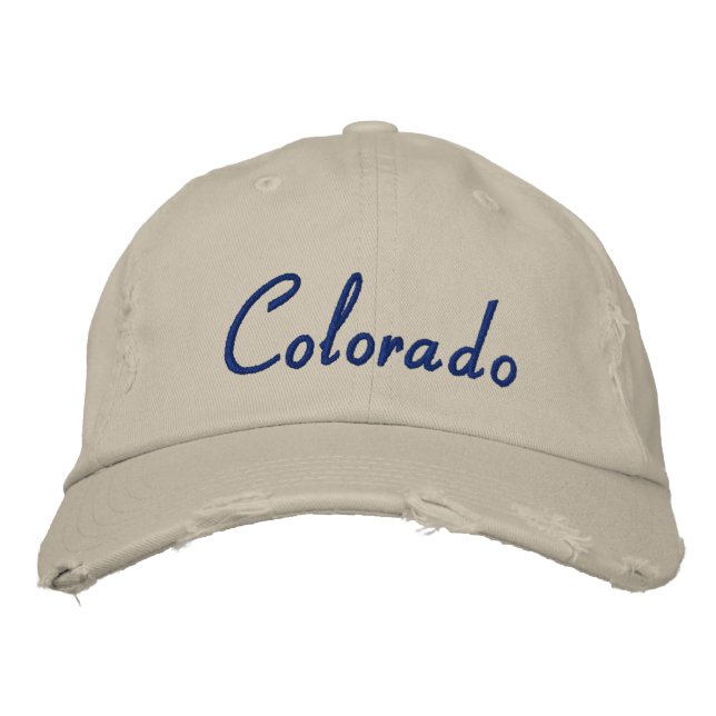 Brodée Colorado simple texte brut casquette (Devant)