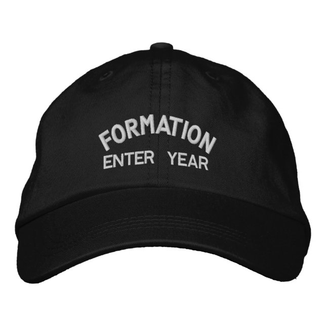BRODÉE CONCEPTION SUR MESURE DE VOTRE PROPRE CASQUETTE DE (Devant)