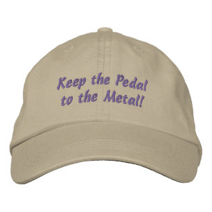 Brodée CONSERVEZ LA PÉDALE AU Casquette MÉTAL (Kaki)