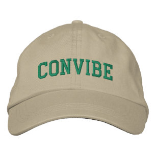 Brodée Convibe Casquette - Vert sur toile