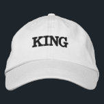 Brodée Couleur blanche Casquette ou Casquette King texte<br><div class="desc">Voici notre Casquette brodé élégant, un véritable mélange de mode et de fonctionnalité. Roi Nom de texte avec le texte couleur noire et la couleur blanche Casquettes brodés ou Casquettes. Font Name is Century, Font Size 60, King Black Color Text., Style type is Alternative Apparel Basic Adaptable Casquette, Color type...</div>