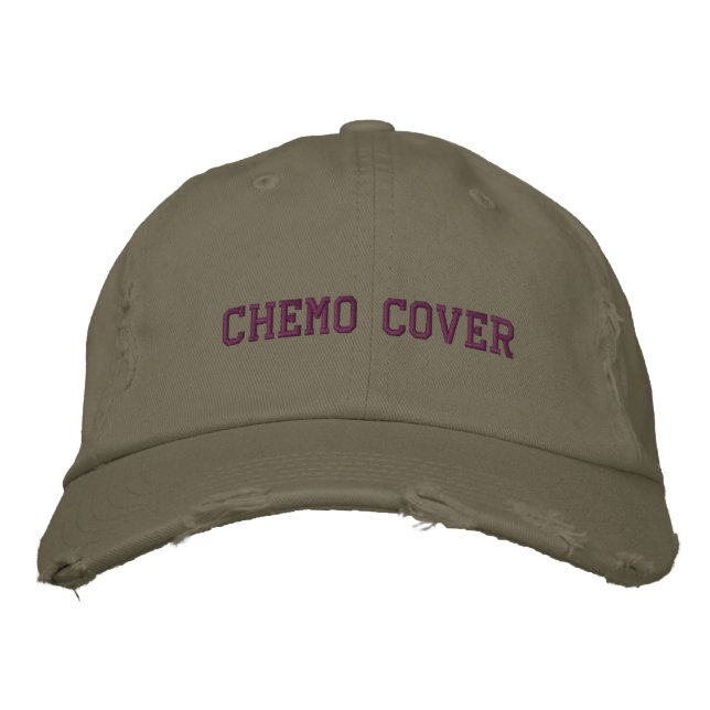 Brodée Couvercle Chemo Casquette De Baseball Distressed P (Devant)