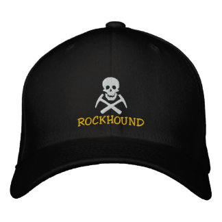 Brodée Crâne Rocheux Et Croix Casquette Brodé