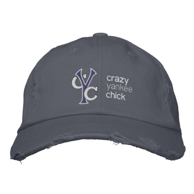 Brodée Crazy Yankee Chick casquette (Devant)