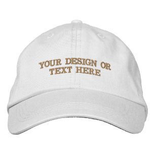 Brodée Créez votre propre casquette ajustable de vêtement