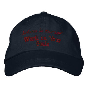 Brodée Croyez en vous-même Motivation Citation Casquette 