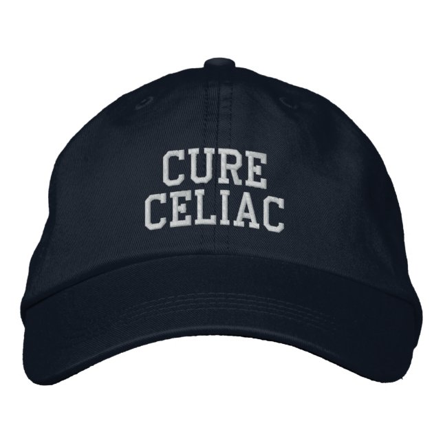 Brodée "Cure Celiac" - Casquette brodé (Devant)