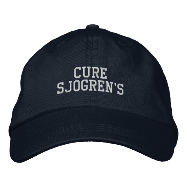 Brodée "Cure Sjogren's" - Casquette brodé (Devant)