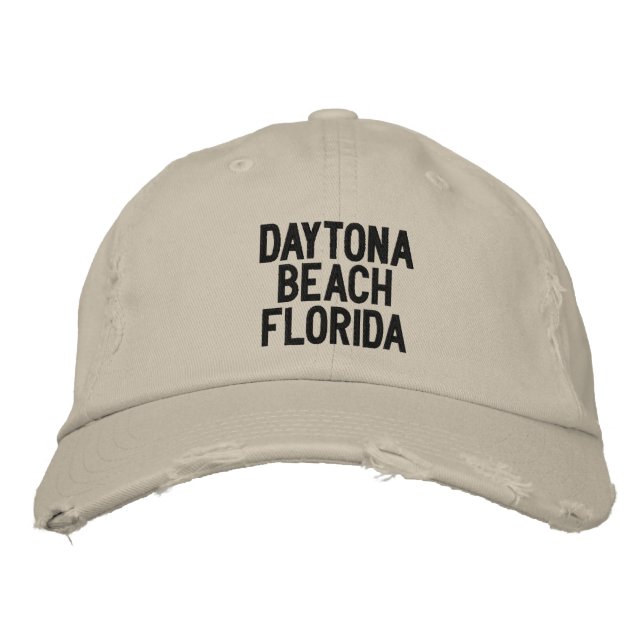 Brodée Daytona Beach, Floride Casquette brodé (Devant)