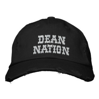 Brodée Dean Nation Casquette ajustable en état de détress