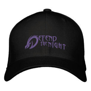 Brodée Défendez le casquette brodé promotionnel de nuit