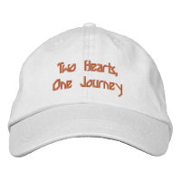 Deux cœurs un voyage Casquette personnalisée Chape