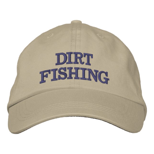 Brodée Dirt Fishing Metal Détection Casquette de balle (Devant)