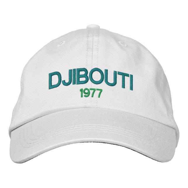 Brodée Djibouti 1977 Casquette de baseball (Devant)