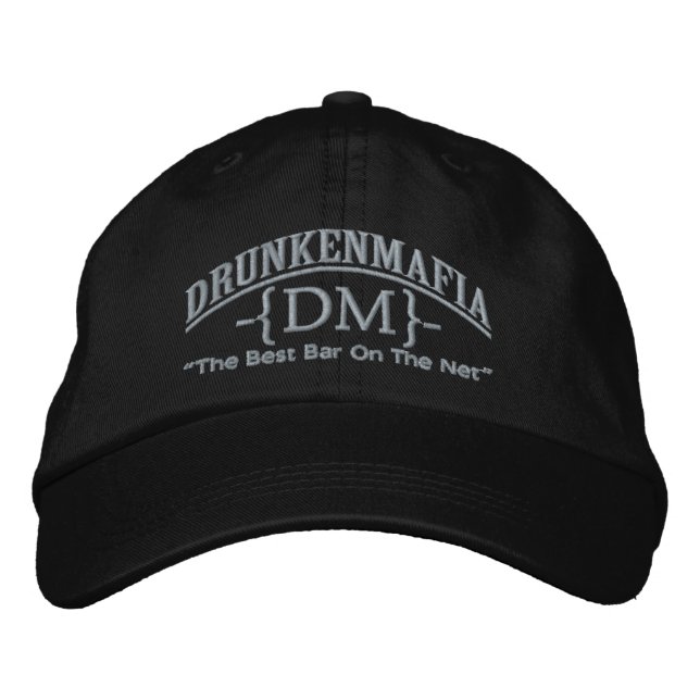 Brodée -{DM}- Casquette de boisson DrunkenMafia (Devant)