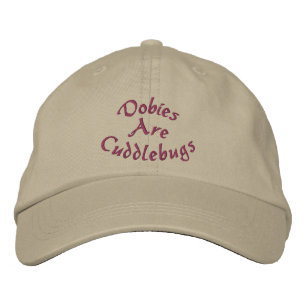 Brodée Dobies sont casquette brodé mignon de Cuddlebugs