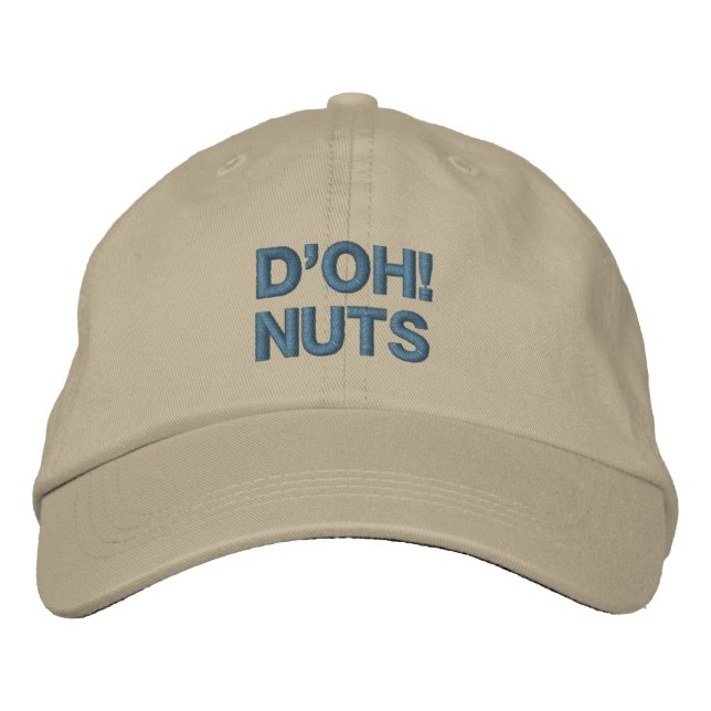 BRODÉE D'OH ! CASQUETTE NUTS (Devant)