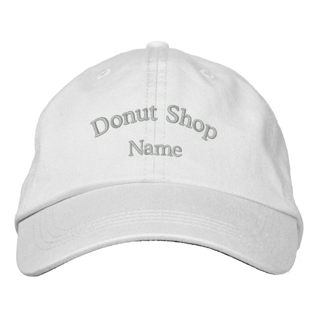 Brodée Donut Shop Name Casquette brodé (Devant)