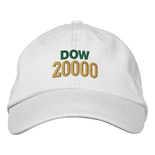 Brodée Dow Jones 20000 Casquette (Devant)