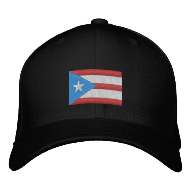 Brodée Drapeau Boricua Casquette de baseball brodé (Devant)