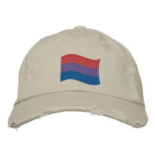Brodée Drapeau de la fierté bisexuelle Casquette de baseb