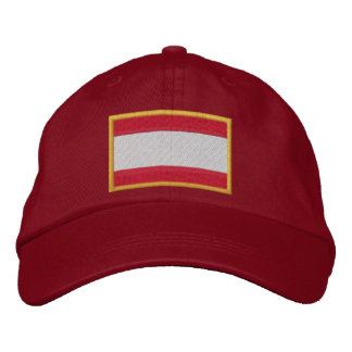 Brodée Drapeau de l'Autriche Casquette brodé