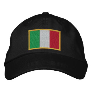 Brodée Drapeau de l'Italie brodé sur le Casquette