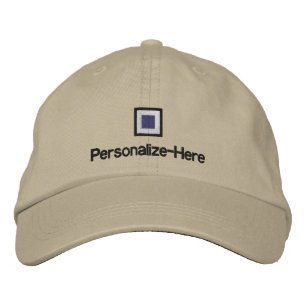 Brodée Drapeau nautique "S" Casquette personnalisé du bat