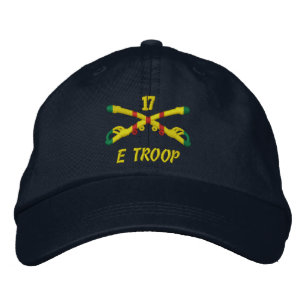 Brodée E Troop, 17e Casquette brodé de cavalerie