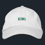 Brodée Élégant Casquette réglable avec Elegant King impri<br><div class="desc">Doté d'une broderie de texte "King" audacieuse,  ce casquette en coton blanc est à la fois élégant et fonctionnel. Avec sa sangle réglable,  il apporte confort et une touche de pourcentage à votre tenue quotidienne.</div>