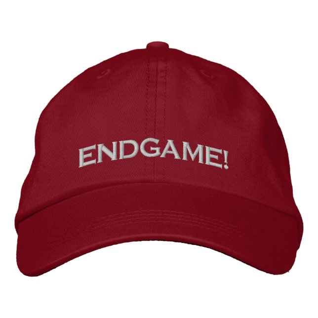 BRODÉE "ENDGAME !", CASQUETTE DE JEU PC (Devant)
