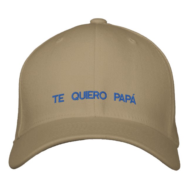Brodée Espagnol Te Quiero Papa Casquette brodé (Devant)