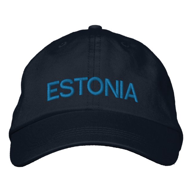 Brodée Estonie Casquette Customisé Eesti Kohandatud müts (Devant)